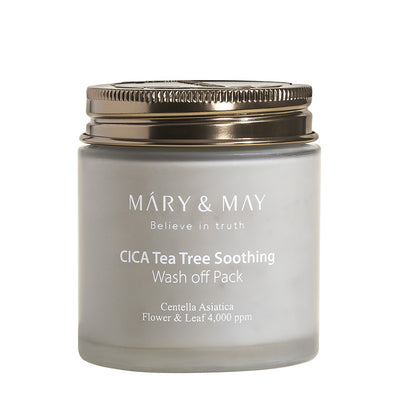 MARY&MAY Cica Tea Tree Soothing Wash Off Mask Pack 125g.