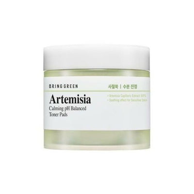 BRING GREEN Artemisia Calming pH Balanced Toner Pads 75 Sheets.