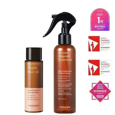 Healing Bird Ultra Protein No Wash Ampoule Treatment 200ml Special Set Korean haircare skincare Kbeauty Cosmetics