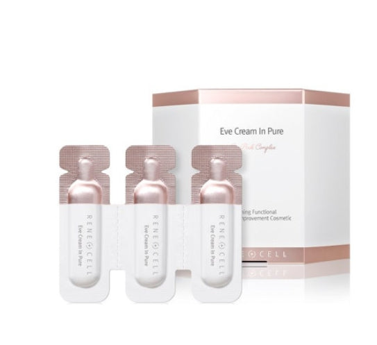 RENE CELL Eve Cream in Pure 6ea es un cuidado de la piel hidratante y lleno de vida con un tono de piel brillante y un cuidado elástico