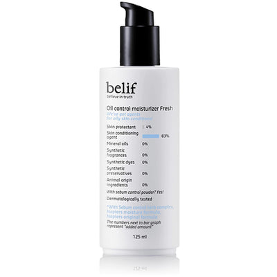 Belif, Belif Oil Control Moisturizer Fresh 125ml, Control, Moisturizing, Fresh