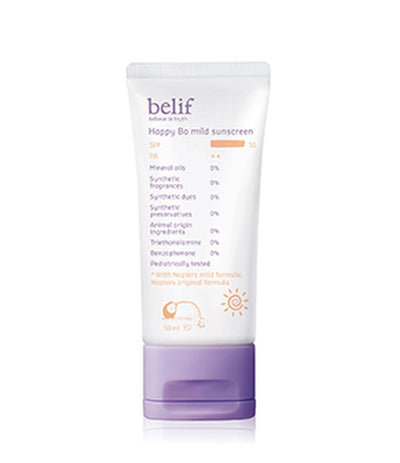 Belif, Belif Happy Bo Mild Sunscreen 50ml, Sunscreen, SPF30, PA++, UV Protection